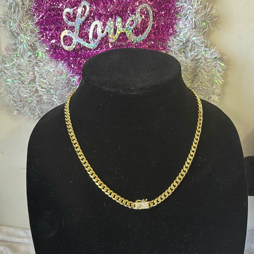 Gargantilla 14 k gold plated monaco